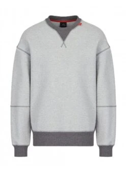 Armani Exchange A|X Mens Jersey Sweatshirt Grey Melange Grey Melange