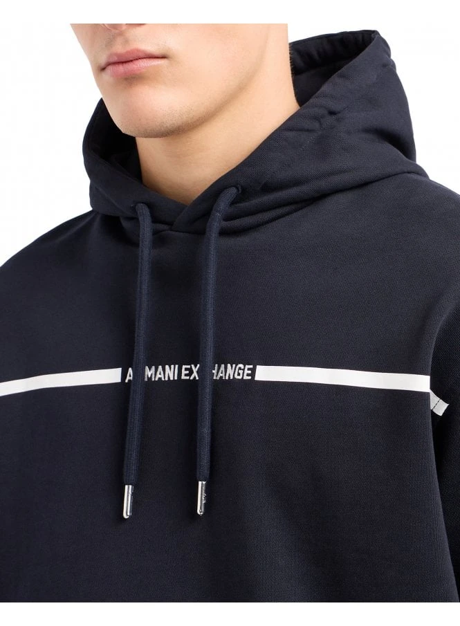 Armani Exchange Hoodie Deep Navy Deep Navy - Image 2