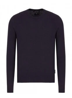 Armani Exchange Man Knitted Pullover Navy Navy