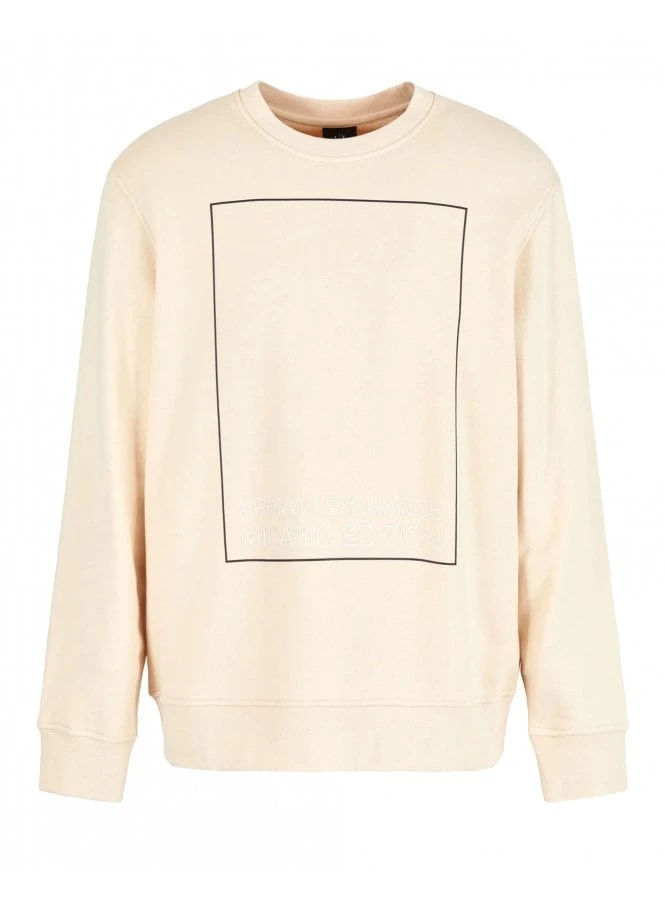 Armani Exchange Sweatshirt Fog Beige Fog - Image 4