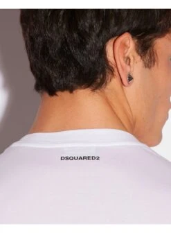 DSQUARED2 D-squared Icon Band Crewneck Tee Shirt Underwear White White -Quality Fashion Clothing Store d squared icon band crewneck tee shirt underwear white p11178 13975 medium