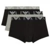 Emporio Armani 3 Pack Trunks Underwear Black/grey Black/grey -Quality Fashion Clothing Store emporio armani 3 pack trunks underwear black grey p12217 15806 medium