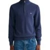 Gant Casual Cotton Halfzip Marine Melange Marine Melange -Quality Fashion Clothing Store gant casual cotton halfzip marine melange p11984 15297 medium