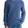 Gant Cotton Wool Crew Neck Rib Chunky Jumper Denim Blue Melange Denim Blue Melange -Quality Fashion Clothing Store gant cotton wool crew neck rib chunky jumper denim blue melange p11376 13901 medium