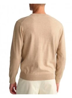 Gant Mens Classic Cotton Crew Neck Sweater Sand Melange Sand Melange -Quality Fashion Clothing Store gant mens classic cotton crew neck sweater sand melange p11687 14444 medium