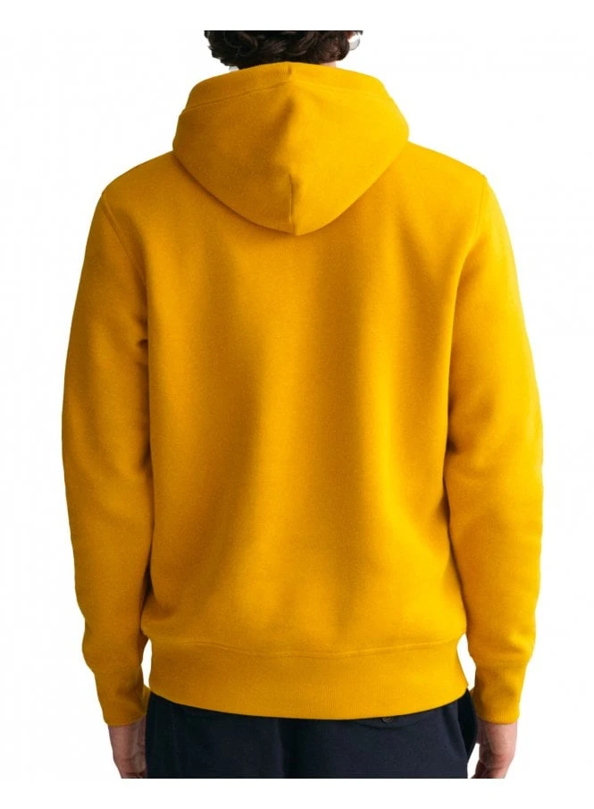 Gant Regular Archive Shield Hoodie Dark Mustard Yellow Dark Mustard Yellow - Image 4