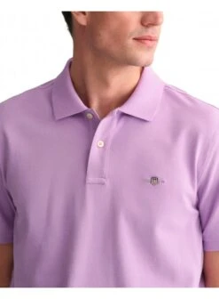 Gant Regular Fit Short Sleeve Pique Polo Orchid Lilac Orchid Lilac -Quality Fashion Clothing Store gant regular fit short sleeve pique polo orchid lilac p12449 16346 medium