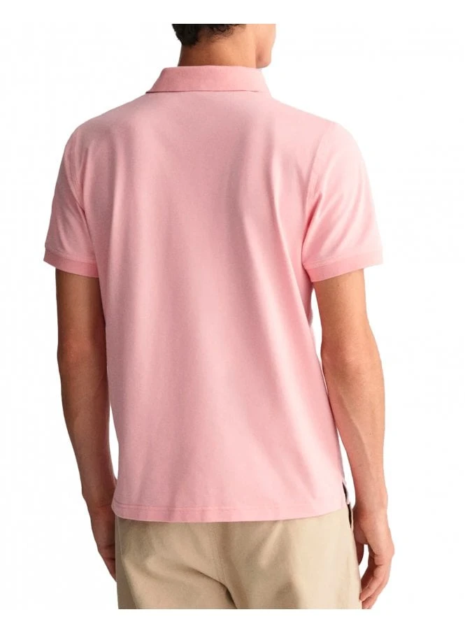 Gant Regular Pique Short Sleeve Rugger Polo Bubblegum Pink Bubblegum Pink - Image 3