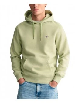 Gant Regular Shield Overhead Hoodie Milky Matcha Milky Matcha