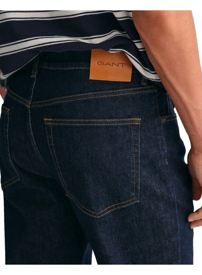 Gant Slim Dark Jeans Dark Blue Dark Blue - Image 2