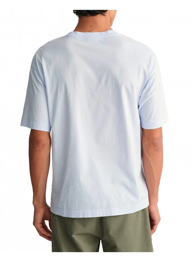 Gant Washed Graphic Tshirt Light Blue Light Blue - Image 3