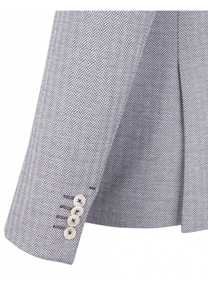 Guide London Mens Blazer Navy / White Navy / White - Image 2