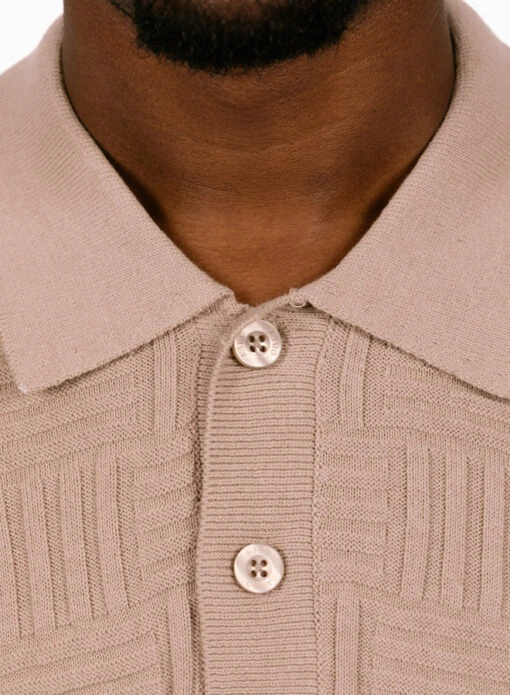 Obey Alfred Polo Sweater Silver Grey - Image 5
