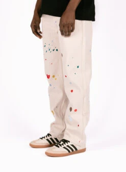 The New Originals Freddy Paint Jeans White Alyssum -Quality Fashion Clothing Store image 1037
