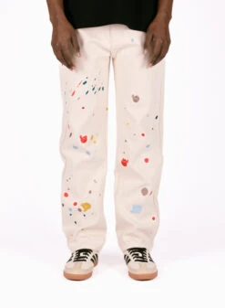 The New Originals Freddy Paint Jeans White Alyssum -Quality Fashion Clothing Store image 1039