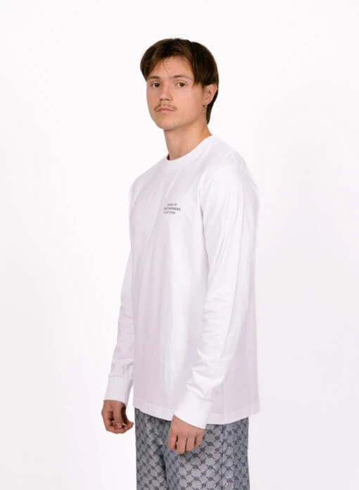 Olaf Hussein OLAF Waves Together LS Tee Optical White - Image 2