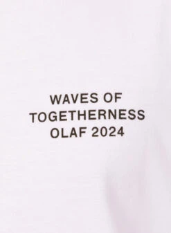 Olaf Hussein OLAF Waves Together LS Tee Optical White -Quality Fashion Clothing Store image 1047