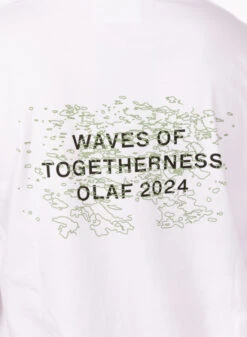 Olaf Hussein OLAF Waves Together LS Tee Optical White -Quality Fashion Clothing Store image 1049