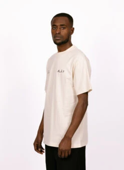 Olaf Hussein Dual Logo Tee Off White -Quality Fashion Clothing Store image 1056