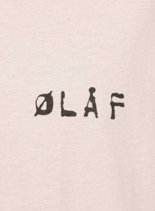 Olaf Hussein Dual Logo Tee Off White - Image 4