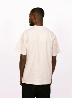 Olaf Hussein Dual Logo Tee Off White -Quality Fashion Clothing Store image 1059