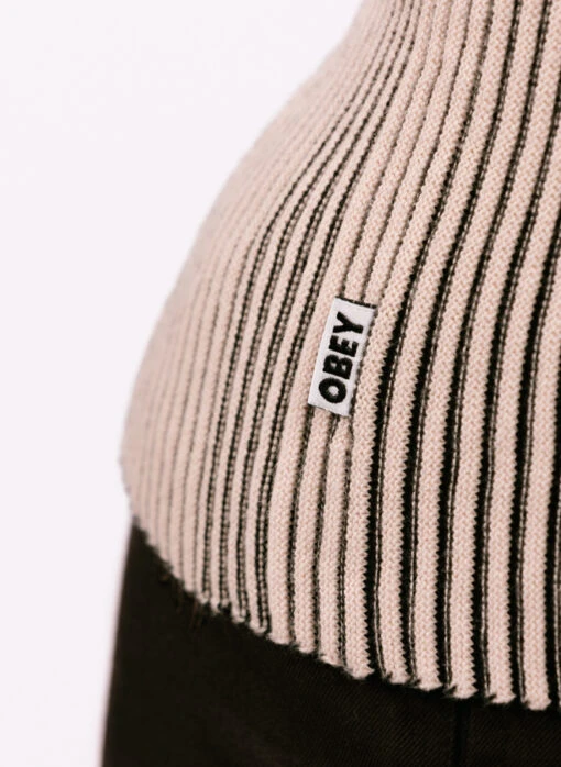 Obey Onyx Cardigan Oyster Grey Multi