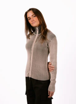 Obey Onyx Cardigan Oyster Grey Multi -Quality Fashion Clothing Store image 1062