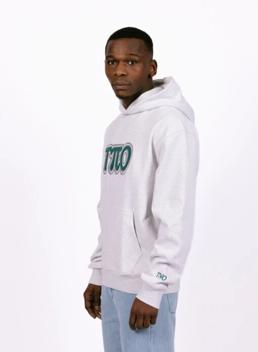 The New Originals Varsity Hoodie Grey Melange - Image 6