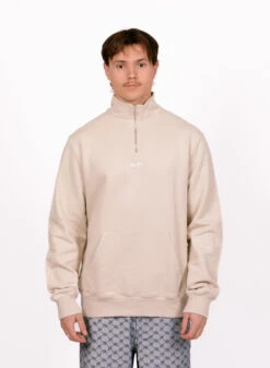 Olaf Hussein OLAF Block Zip Mock Cement