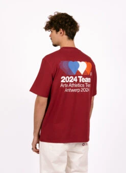 Arte Teo Back Team T-shirt Bordeaux