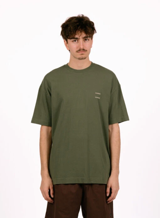 Samsoe Samsoe Joel T-shirt 11415 Dusty Olive - Image 2