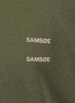 Samsoe Samsoe Joel T-shirt 11415 Dusty Olive -Quality Fashion Clothing Store image 1129