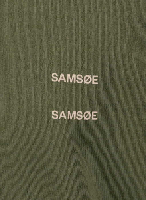 Samsoe Samsoe Joel T-shirt 11415 Dusty Olive - Image 4