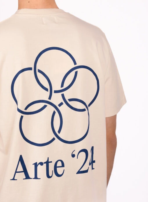 Arte Teo Back Rings T-shirt Cream - Image 2