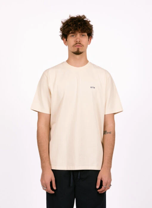 Arte Teo Back Rings T-shirt Cream - Image 5