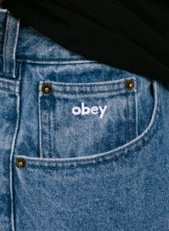 Obey Bigwig Baggy Denim Light Indigo -Quality Fashion Clothing Store image 1206