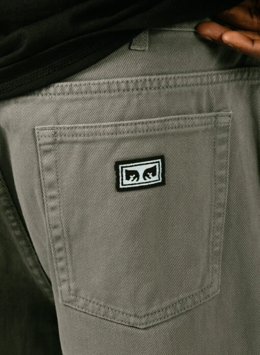 Obey Bigwig Baggy Denim Short Laurel Wreath - Image 4