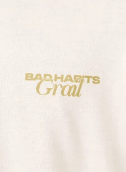 GRAIL X Bad Habits Social Club Tee Coco White