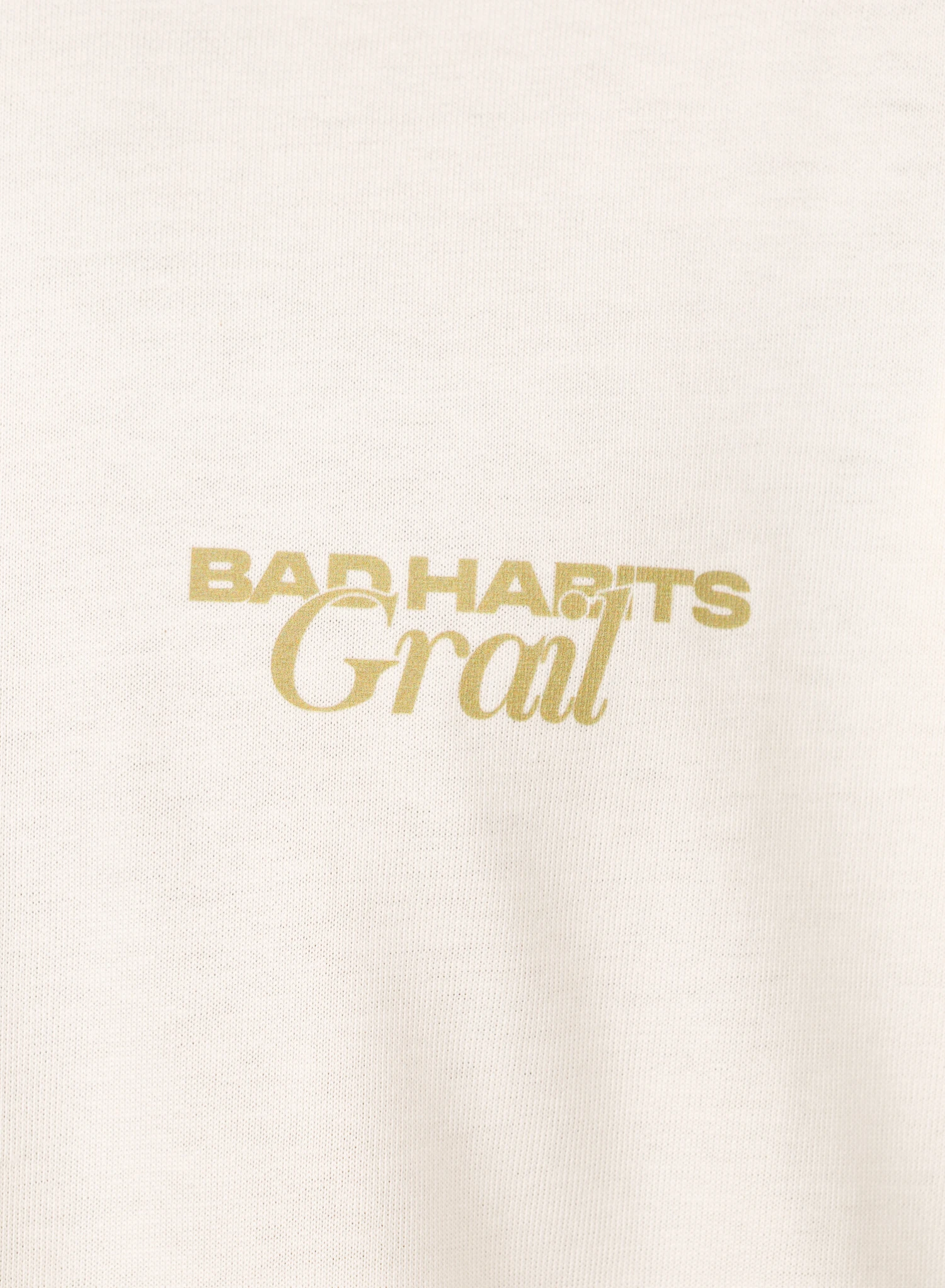 GRAIL X Bad Habits Social Club Tee Coco White