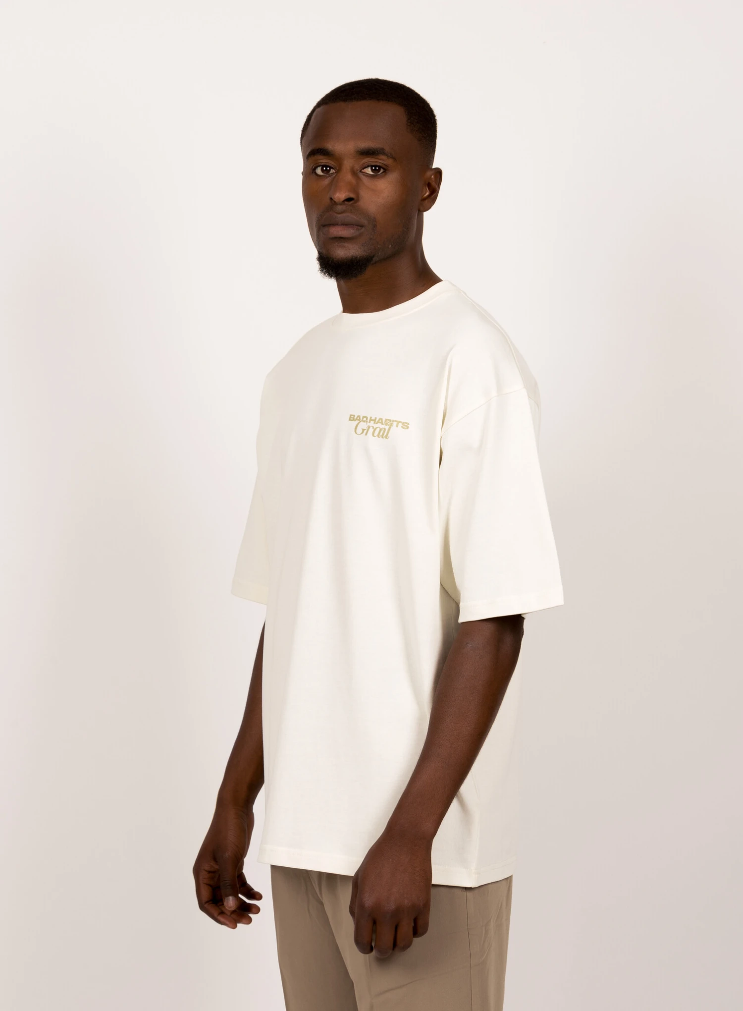 GRAIL X Bad Habits Social Club Tee Coco White - Image 2