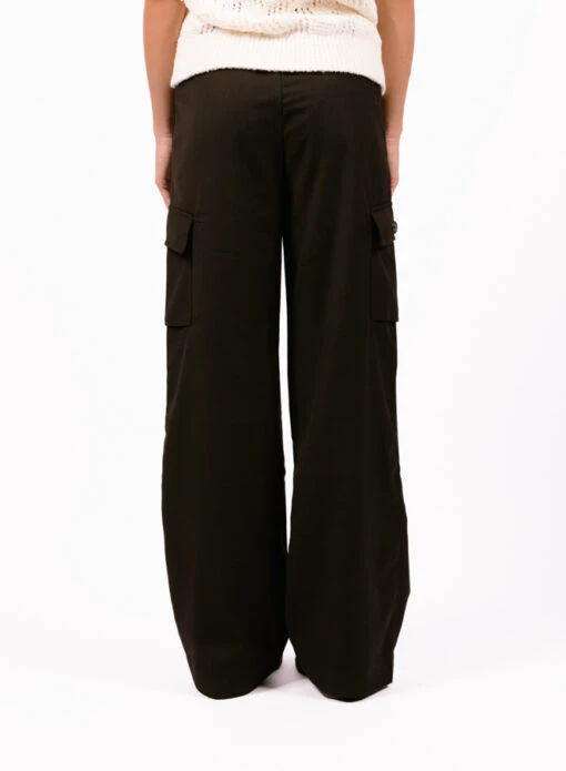 Olaf Hussein WMN Tailored Cargo Pants Brown - Image 3