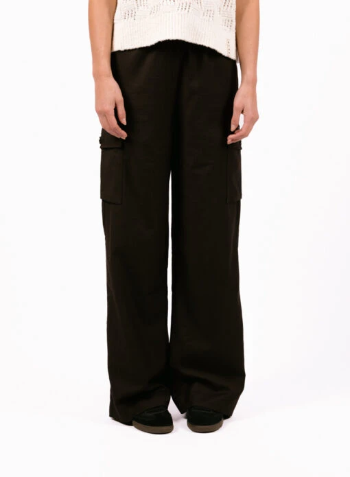 Olaf Hussein WMN Tailored Cargo Pants Brown - Image 5