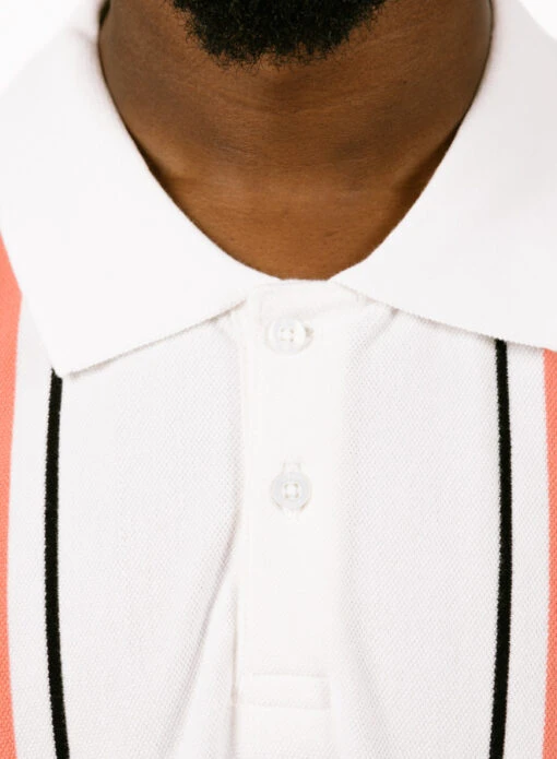 Obey Ambrose Polo White Multi - Image 3