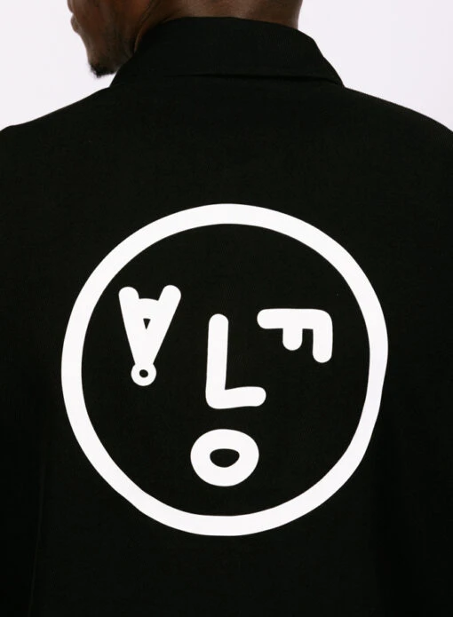 Olaf Hussein Coach Jacket Black - Image 7