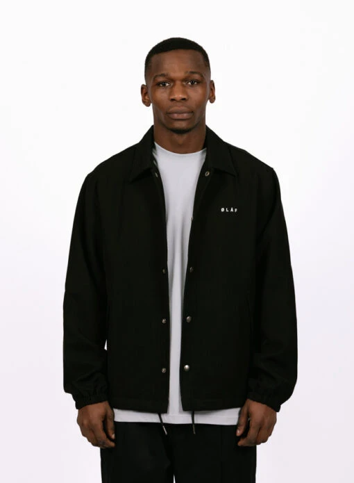 Olaf Hussein Coach Jacket Black - Image 8