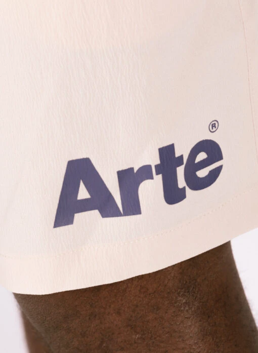 Arte Samuel Logo Shorts Cream - Image 2