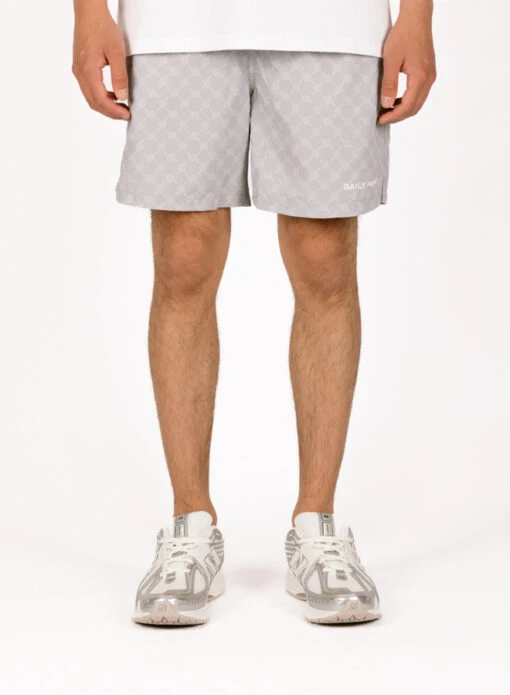 Daily Paper Sleet Grey Kato Monogram Swimshorts - Image 2