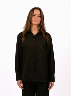 Olaf Hussein WMN Drapey Utility Shirt Brown -Quality Fashion Clothing Store image 1658