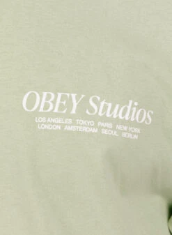 Obey Studios Classic T-shirt Cucumber