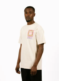 Obey Throwback Classic T-shirt Cream -Quality Fashion Clothing Store image 1745